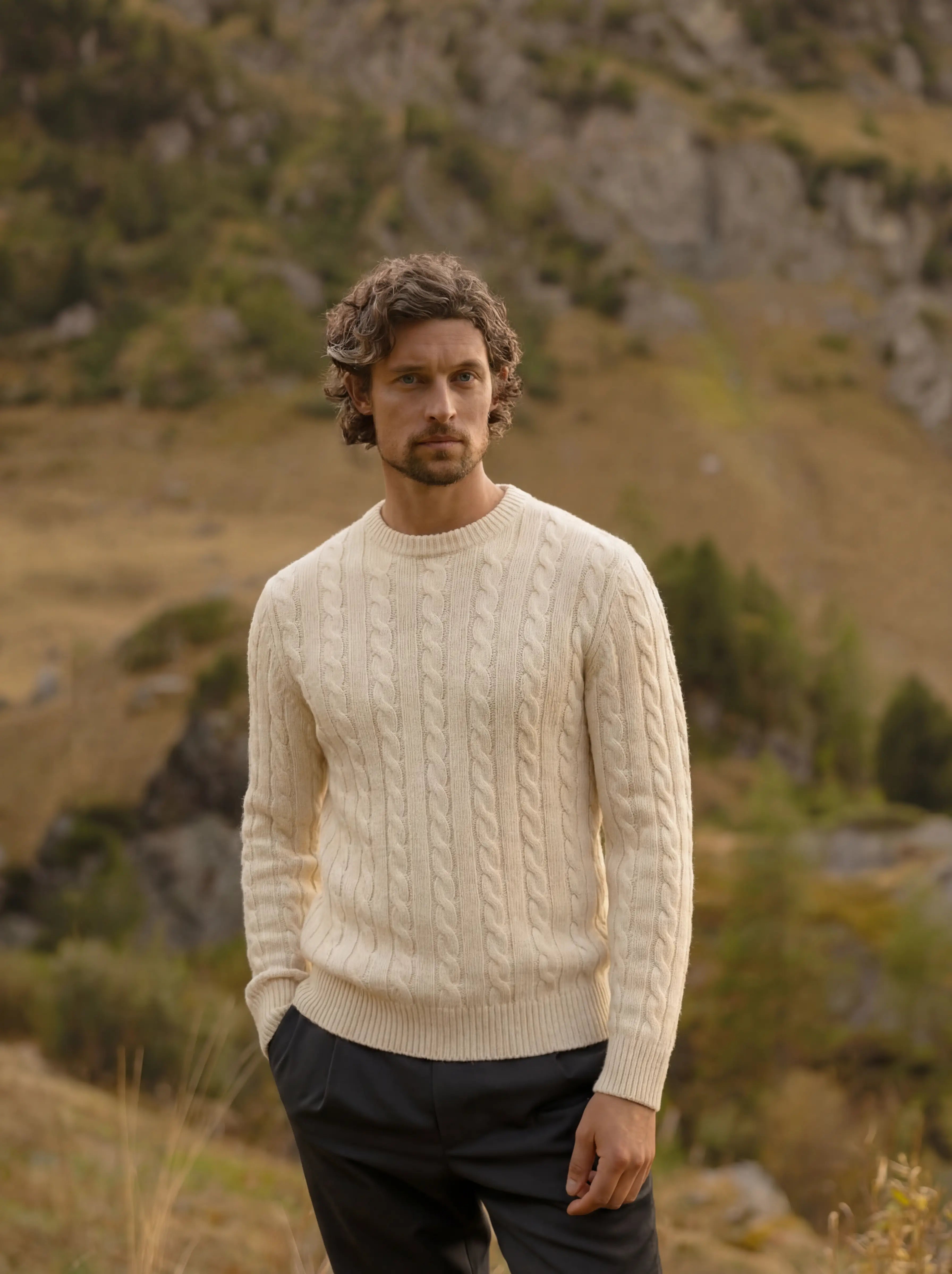 Como Cashmere Knit Beige