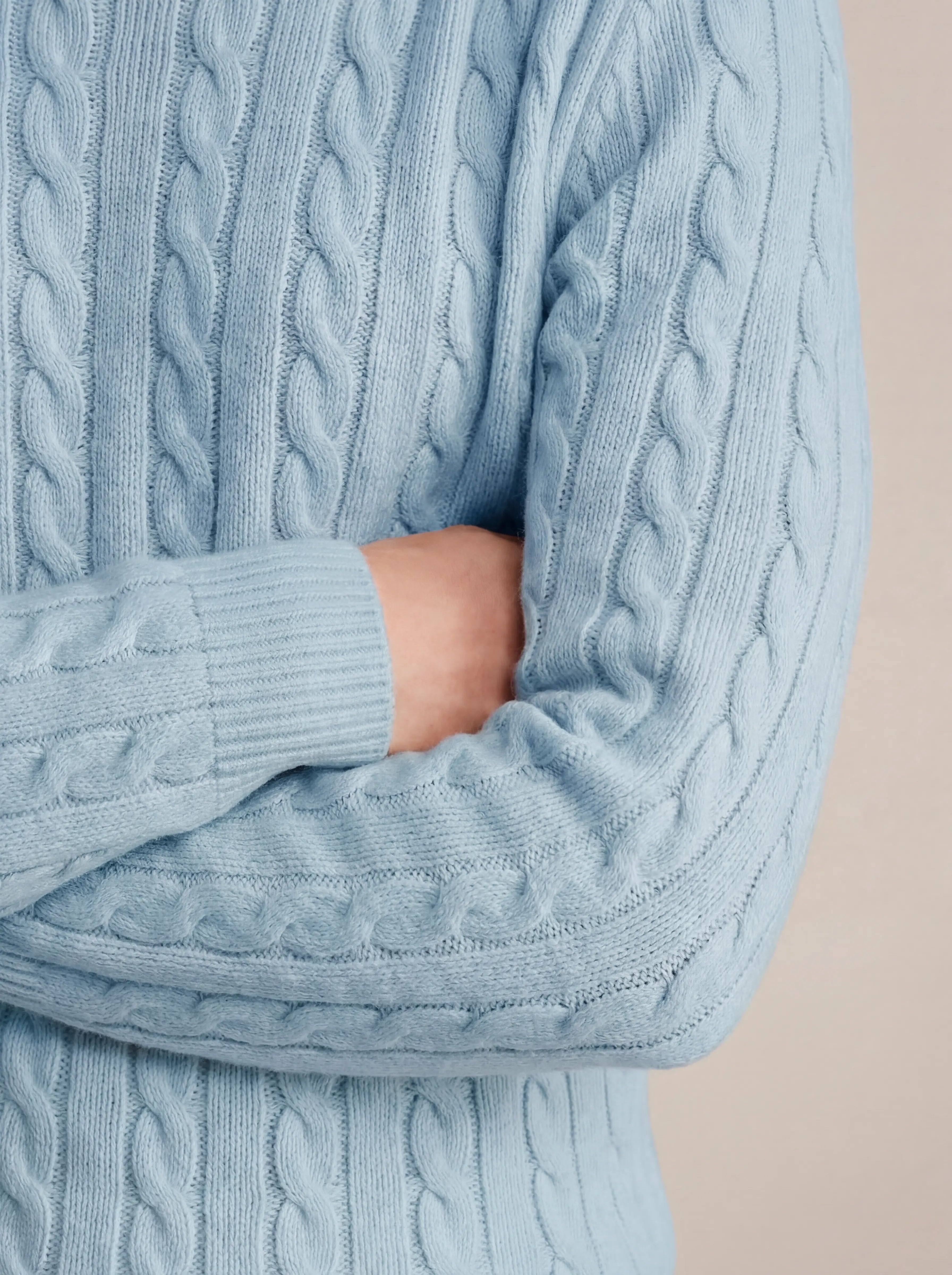 Como Cashmere Knit Baby Blue