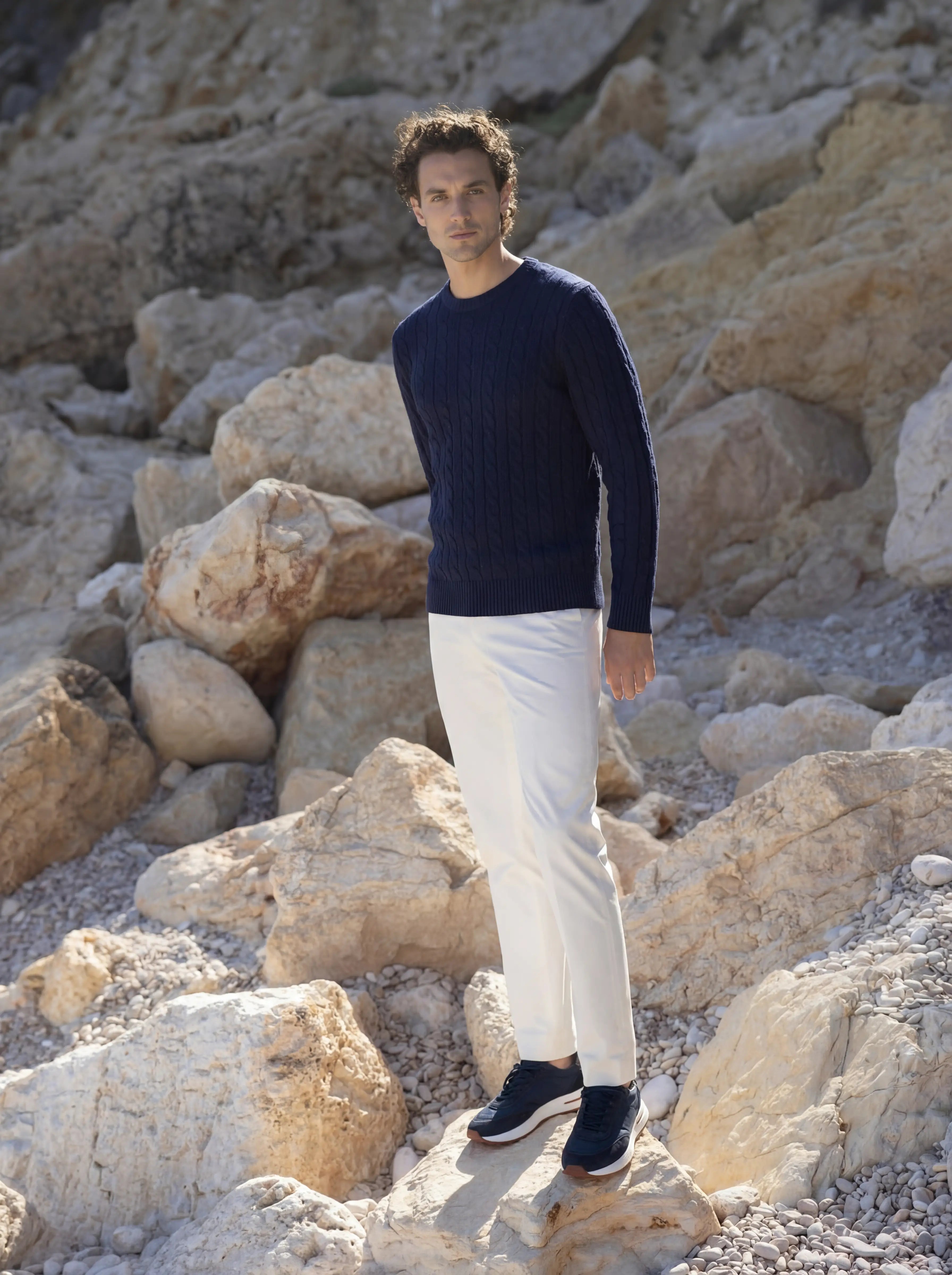 Como Cashmere Knit Navy