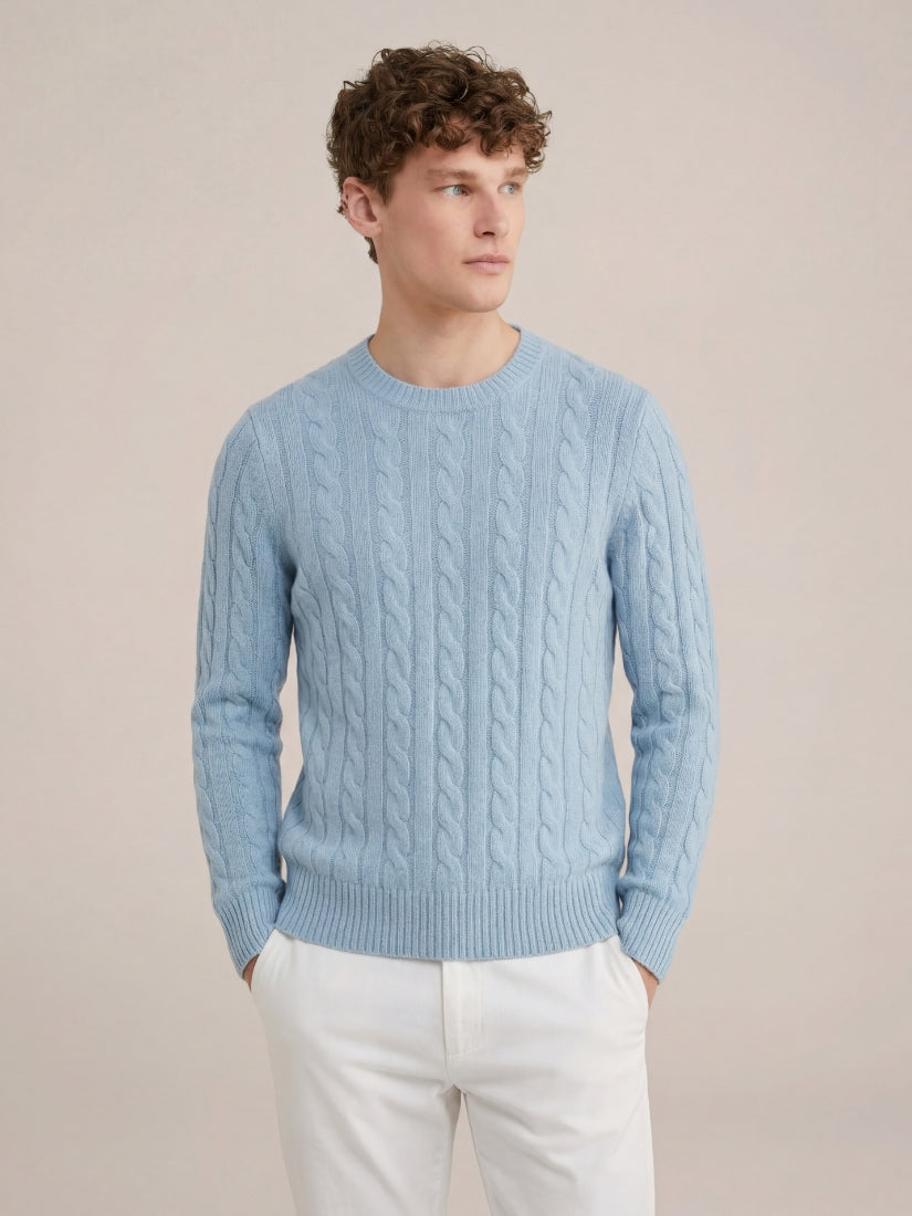 Como Cashmere Knit Baby Blue