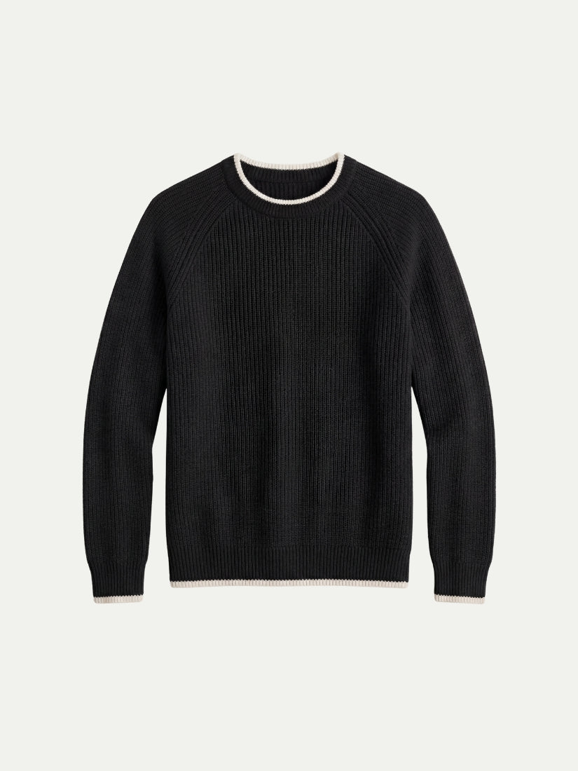Versilia Textured Crew Black