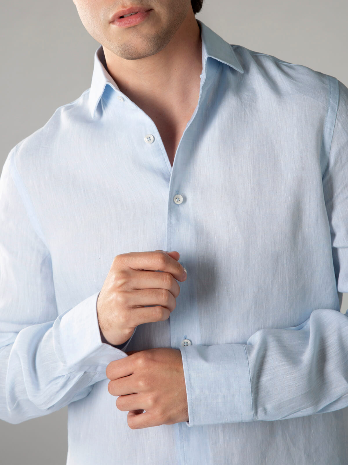 Linen Seaside Shirt Light Blue