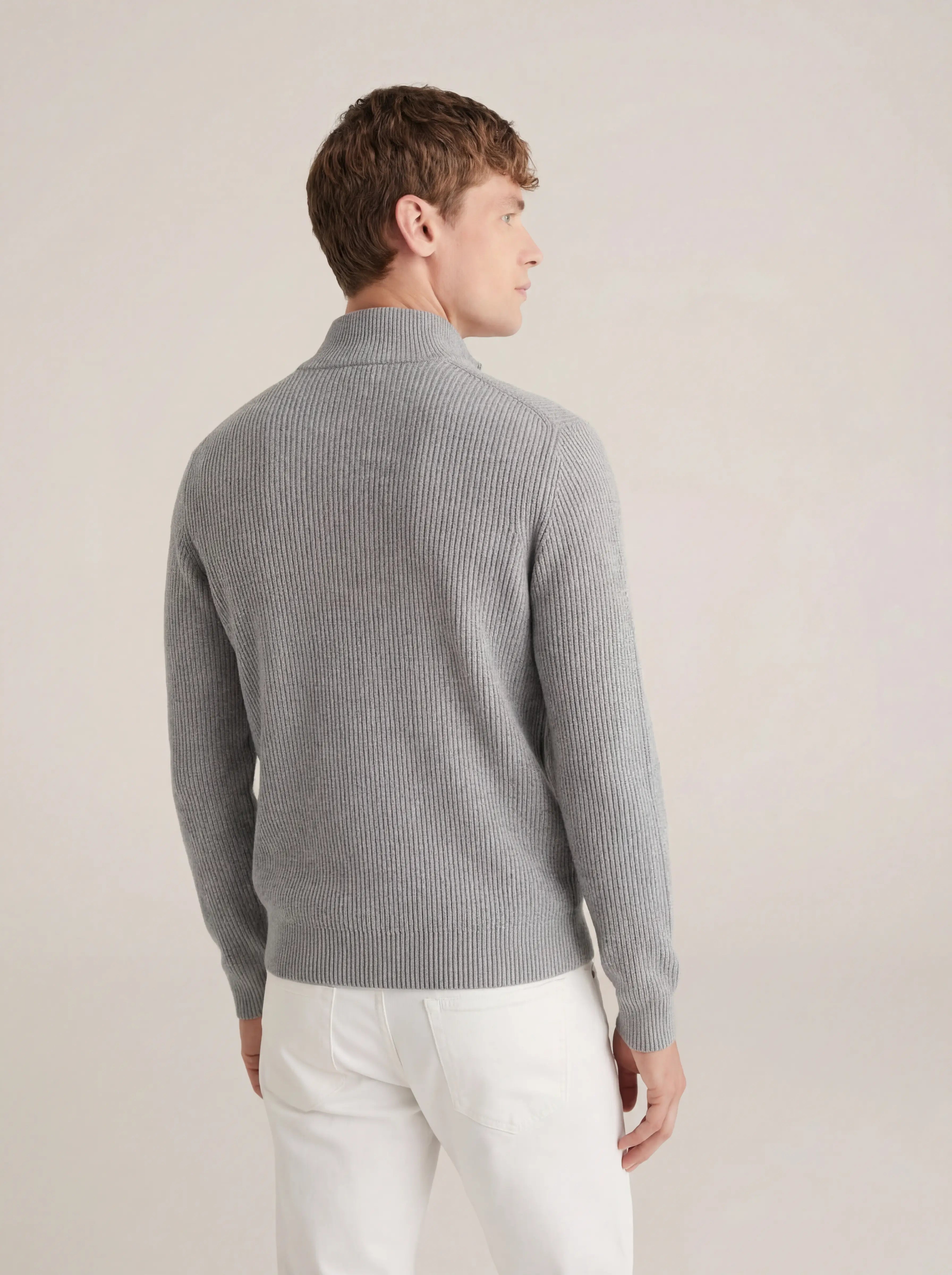 Lusciano Cashmere Cardigan Grey