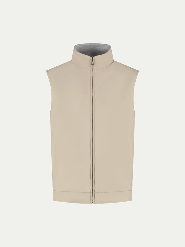 Reversible Resort Body Warmer Beige