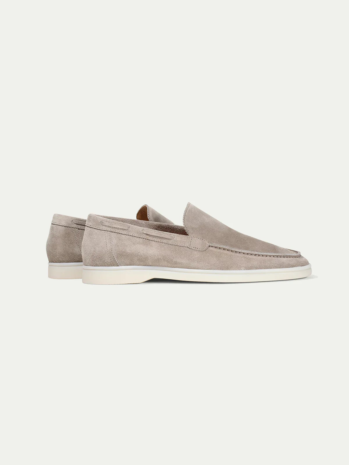 Light Gray Montacour Suede Loafer