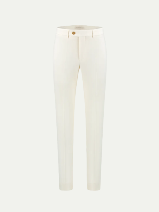 Lusso Cotton Trousers White