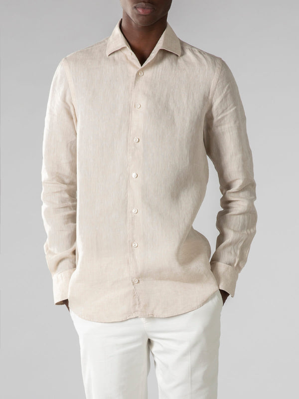 Linen Seaside Shirt Sand