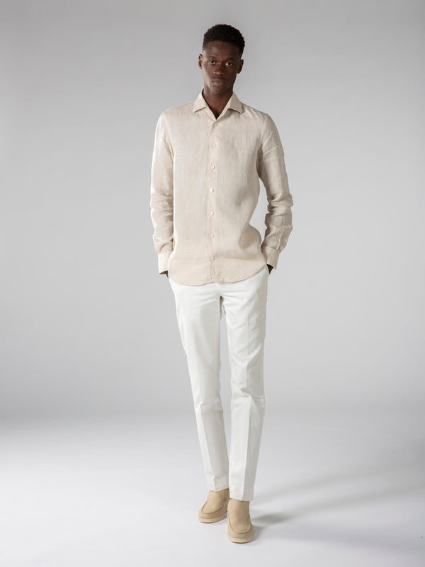 Linen Seaside Shirt Sand