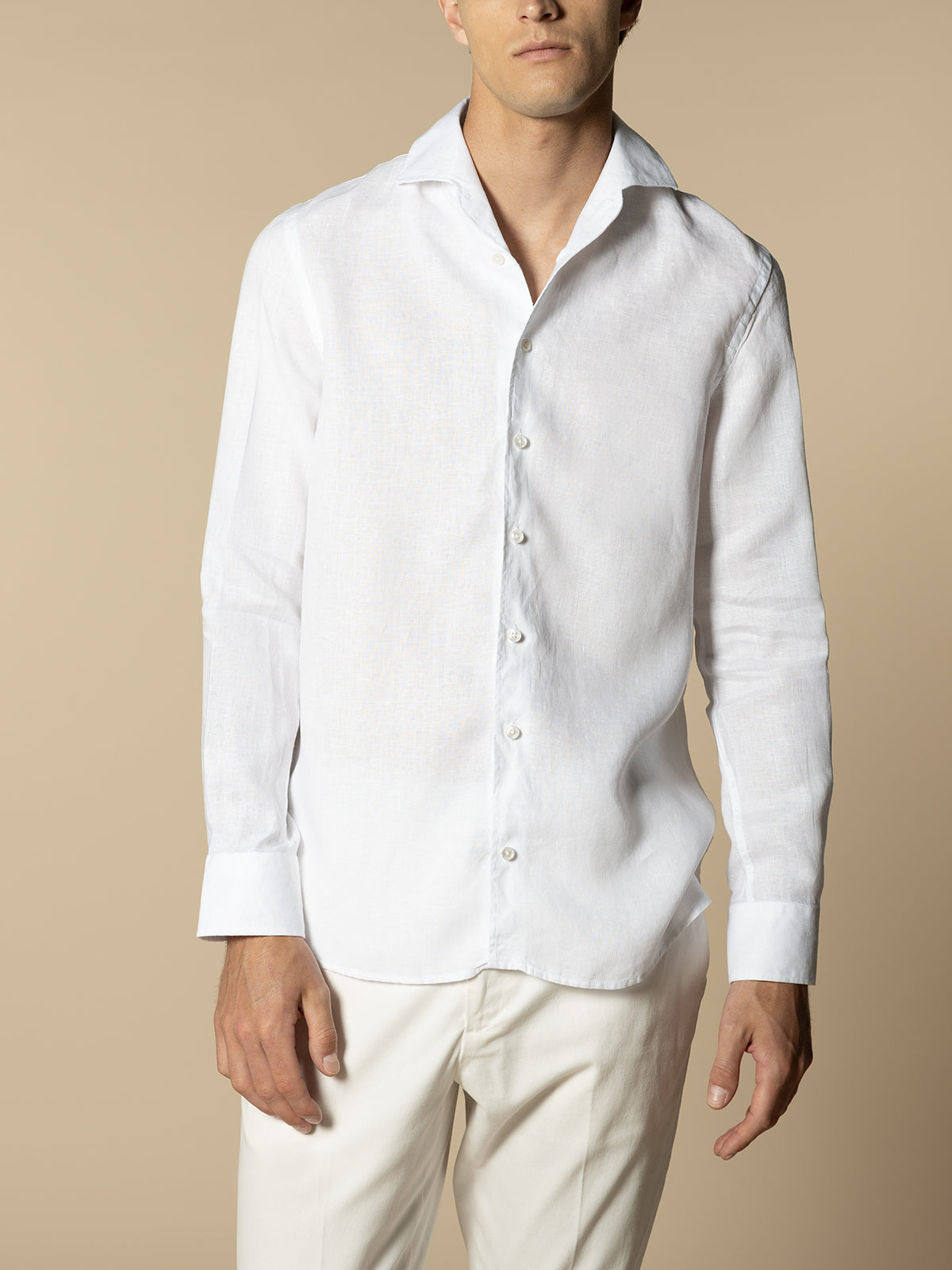 White Linen Seaside Shirt