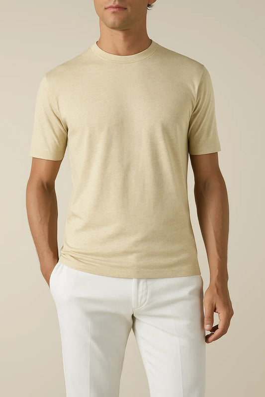 Linen City T-shirt Beige
