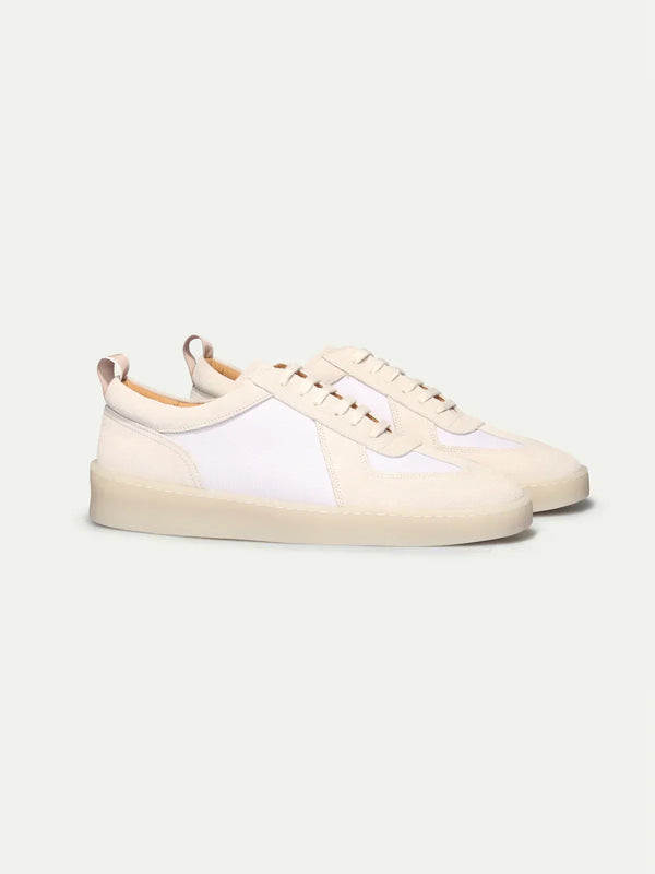 Amalfi Suede Sneaker Ecru
