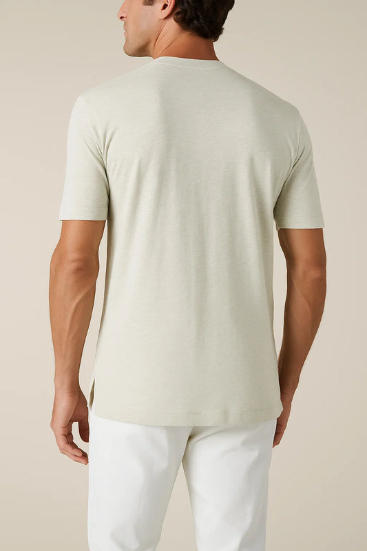 Linen City T-shirt Leisure Green